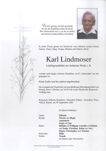 Parte von Karl Lindmoser