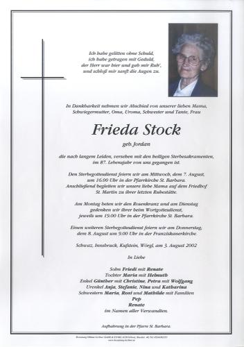 Parte von Frieda Stock