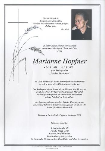 Parte von Marianne Hopfner