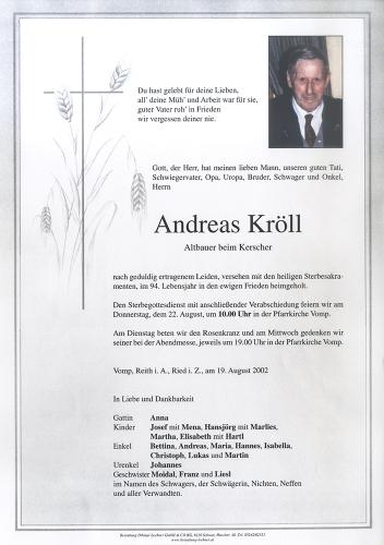 Parte von Andreas Kröll