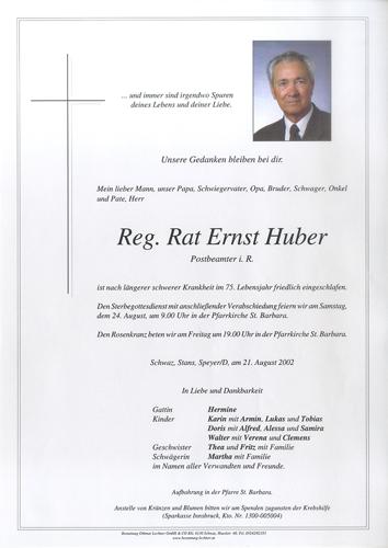 Parte von Ernst Huber