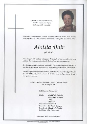 Parte von Aloisia Mair