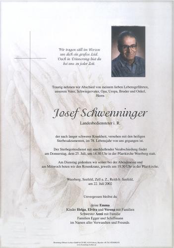 Parte von Josef Schwenninger