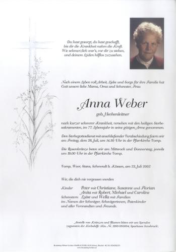 Parte von Anna Weber