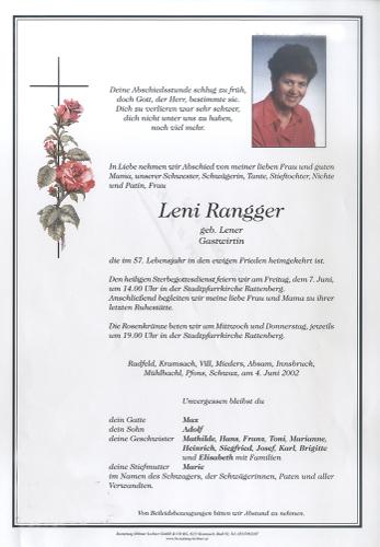 Parte von Helene Rangger