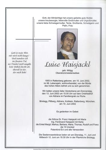 Parte von Luise Haisjackl