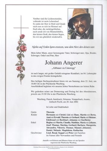 Parte von Johann Angerer