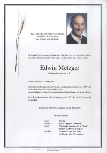 Parte von Erwin Metzger