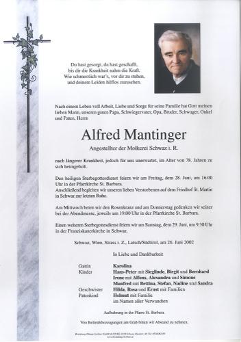 Parte von Alfred Mantinger