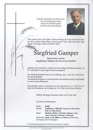 Parte von Siegfried Gamper