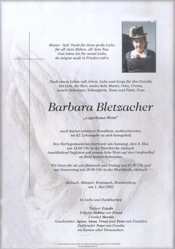 Parte von Barbara Bletzacher