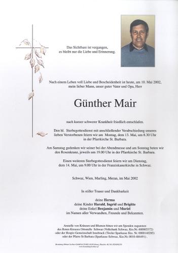 Parte von Günther Mair