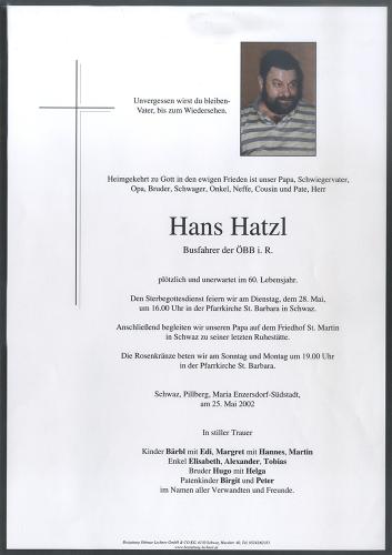 Parte von Hans Hatzl