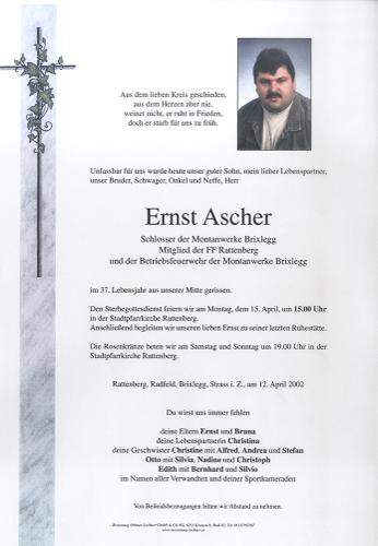 Parte von Ernst Ascher