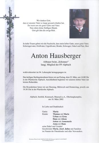 Parte von Anton Hausberger
