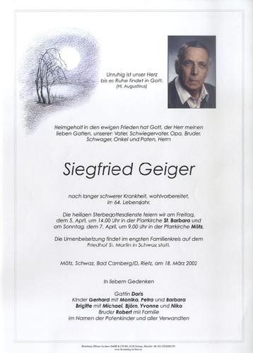 Parte von Siegfried Geiger