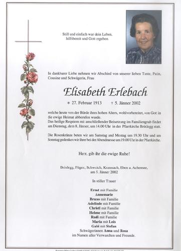 Parte von Elisabeth Erlebach