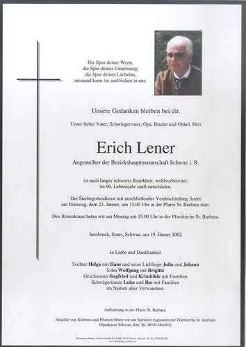 Parte von Erich Lener