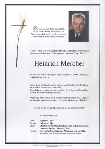 Parte von Heinrich Merchel