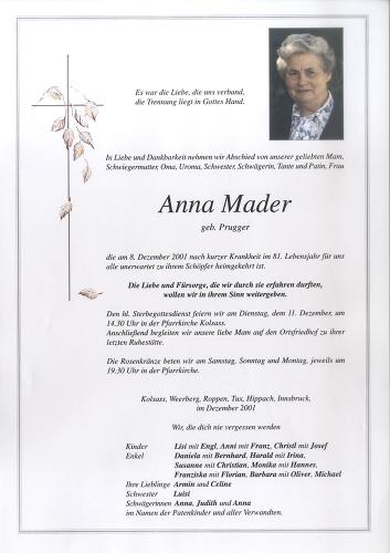 Parte von Anna Mader