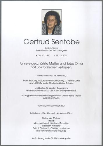 Parte von Gertrud Sentobe