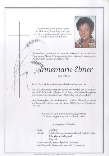 Parte von Annemarie Ebner