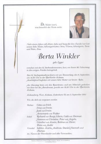 Parte von Berta Winkler
