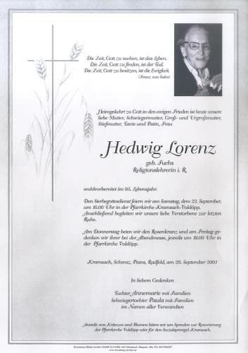 Parte von Hedwig Lorenz