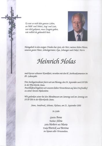 Parte von Heinrich Holas