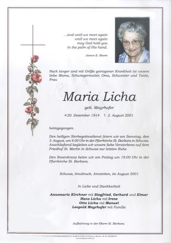 Parte von Maria Licha