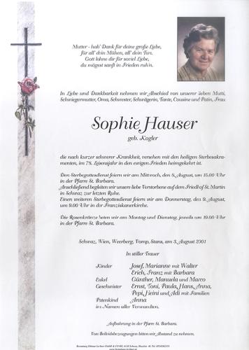 Parte von Sophie Hauser