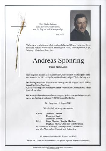 Parte von Andreas Sponring
