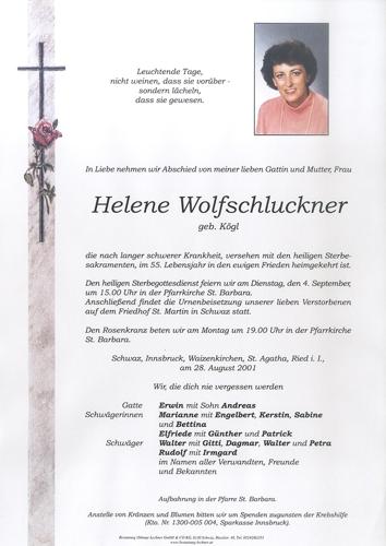 Parte von Helene Wolfschluckner