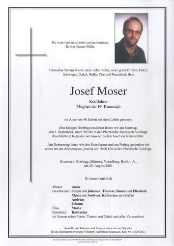 Parte von Josef Moser