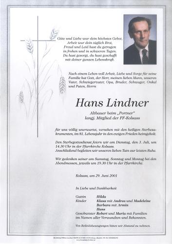 Parte von Johann Lindner