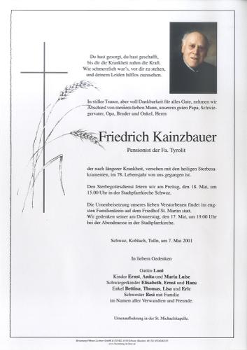 Parte von Fiedrich Kainzbauer