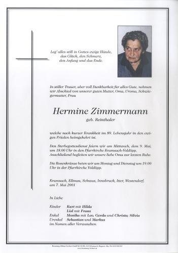 Parte von Hermine Zimmermann