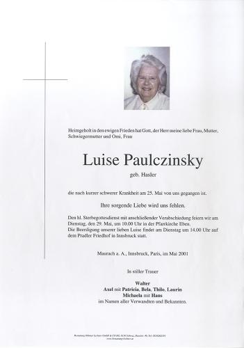 Parte von Luise Paulczinsky
