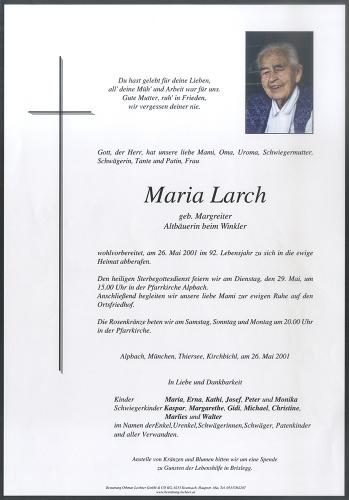 Parte von Maria Larch