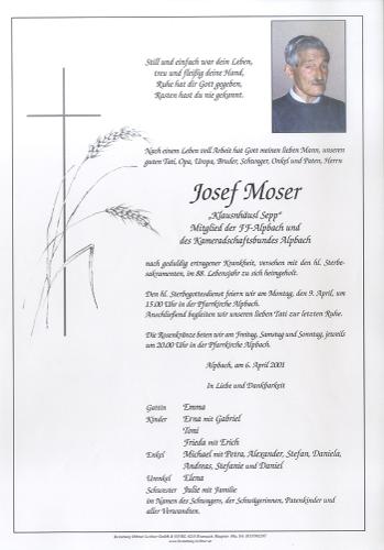 Parte von Josef Moser