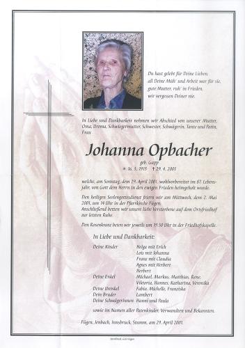 Parte von Johanna Opbacher