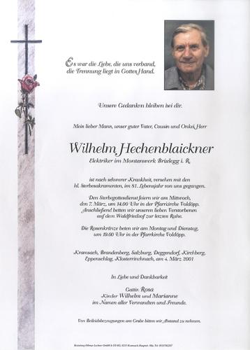 Parte von Wilhelm Hechenblaikner
