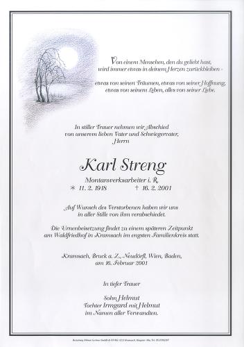 Parte von Karl Streng