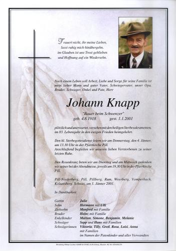 Parte von Johann Knapp