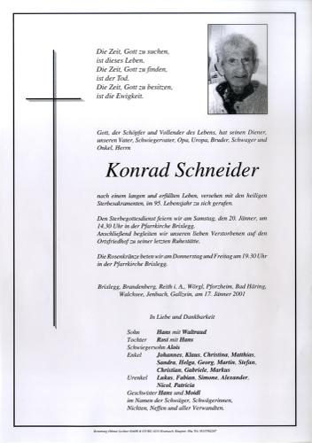 Parte von Konrad Schneider