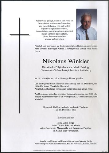 Parte von Nilolaus Winkler