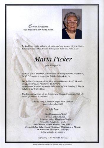 Parte von Maria Picker