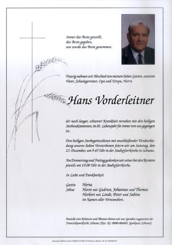 Parte von Hans Voderleitner