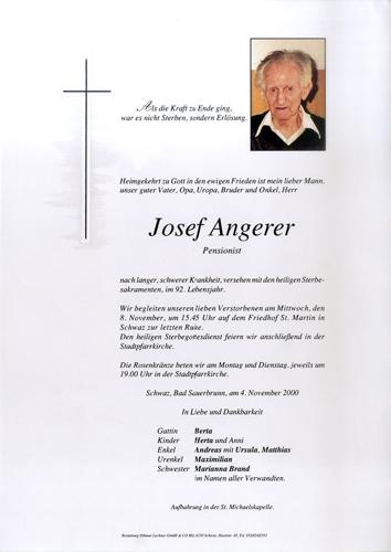 Parte von Josef Angerer