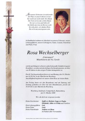 Parte von Rosa Wechselberger